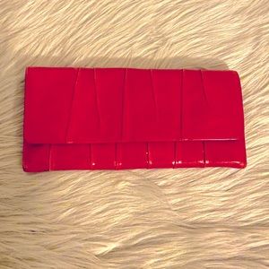 HOBO Red Leather Wallet with Magnetic 🧲 Closure